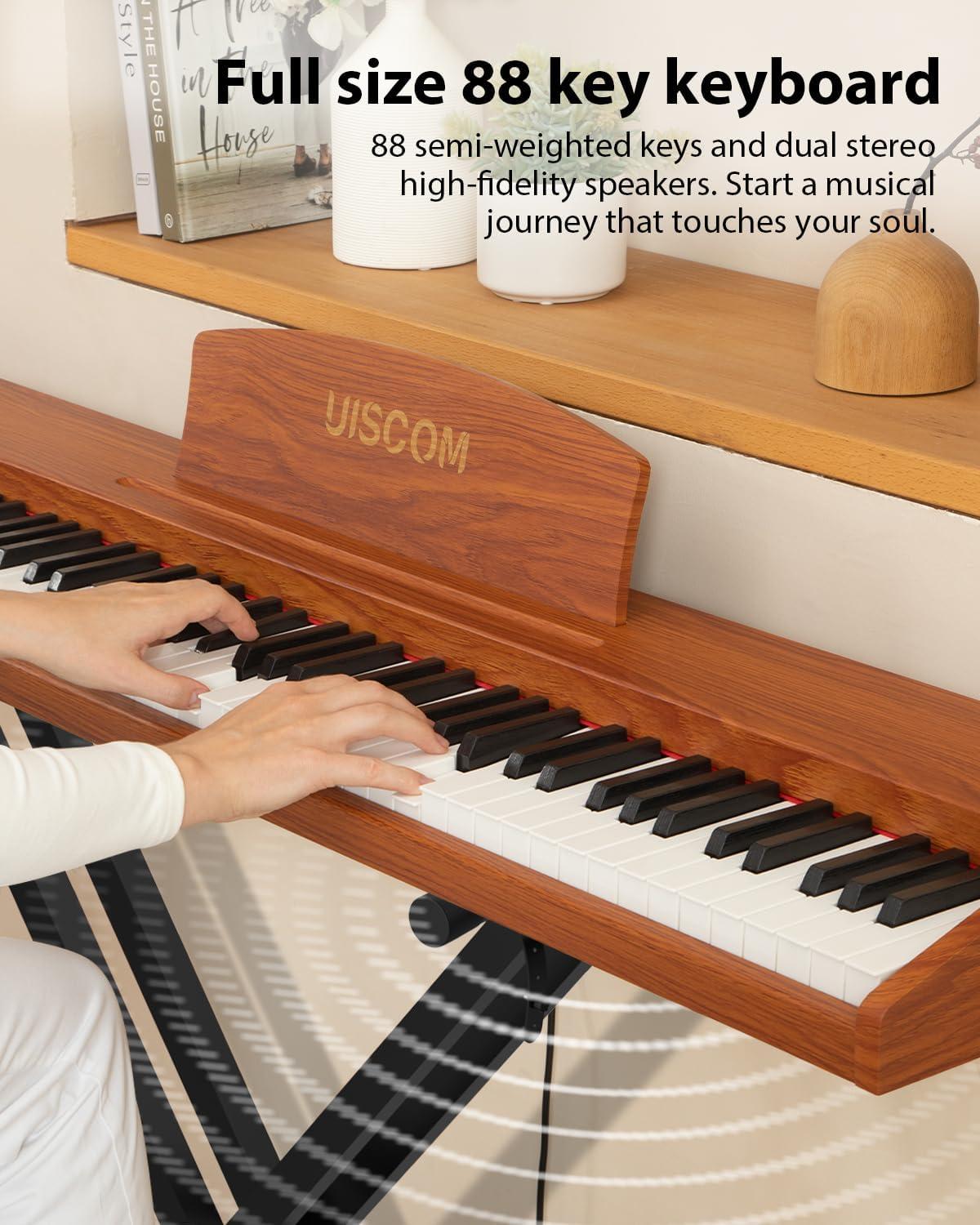 Our Take: 88-Key Woodgrain Piano - Balanced Touch